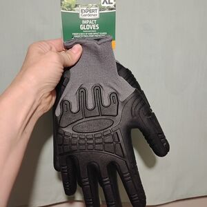 Black and Gray Impact Gloves